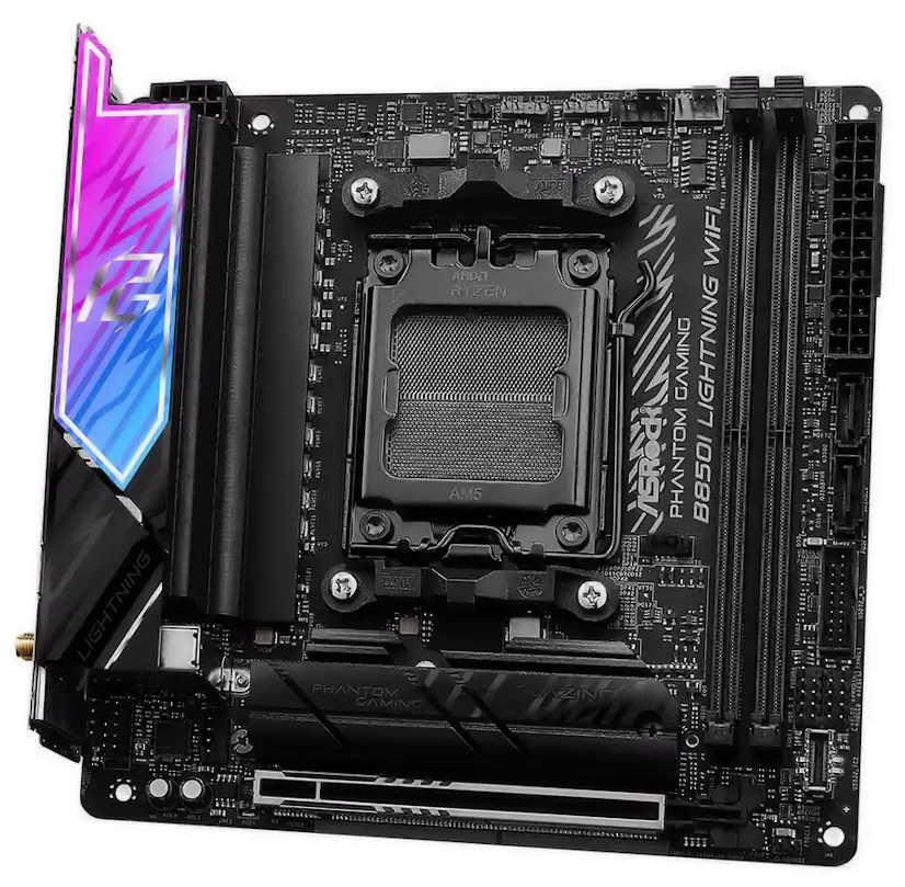Informático Aravaca - Montaje Placa Base ASRock B850I Lightning WiFi Gaming PC Aravaca