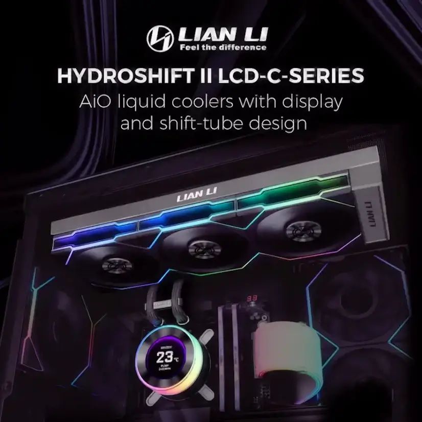 Montaje Refrigeración Líquida LIAN LI Hydroshift II LCD Gaming PC Aravaca